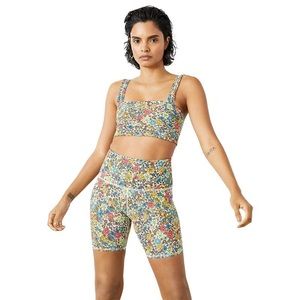 Bandier Floral Biker Shorts